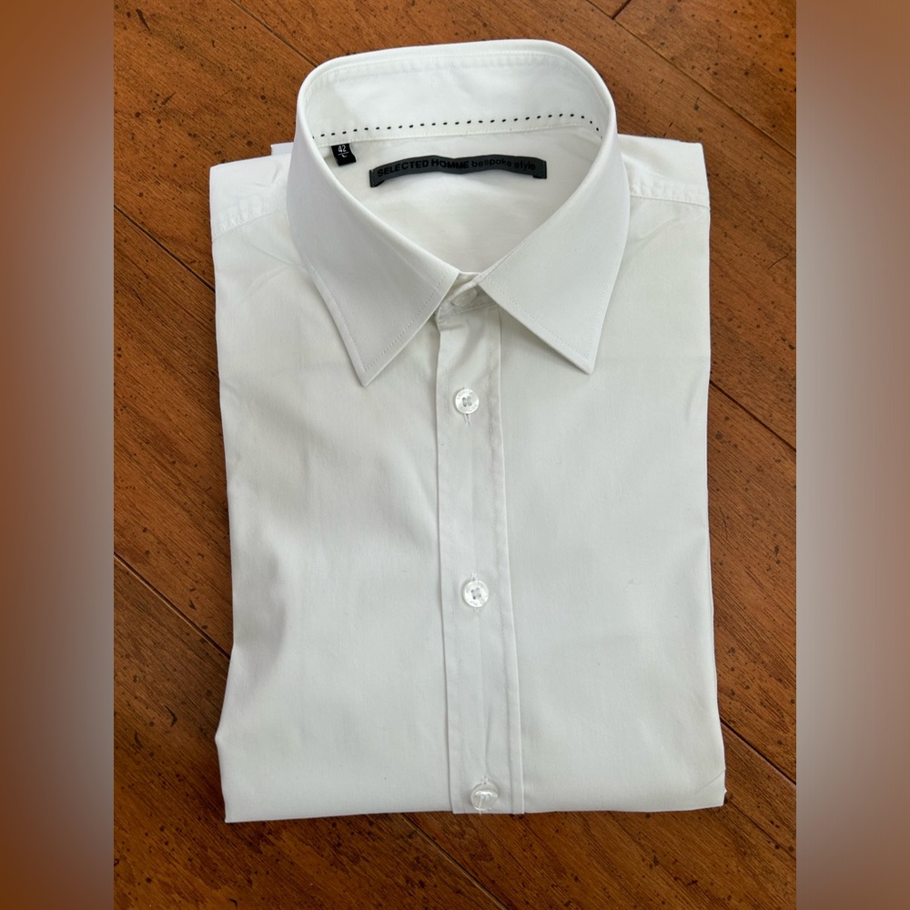 Selected Homme Cream Dress Shirt and Tie